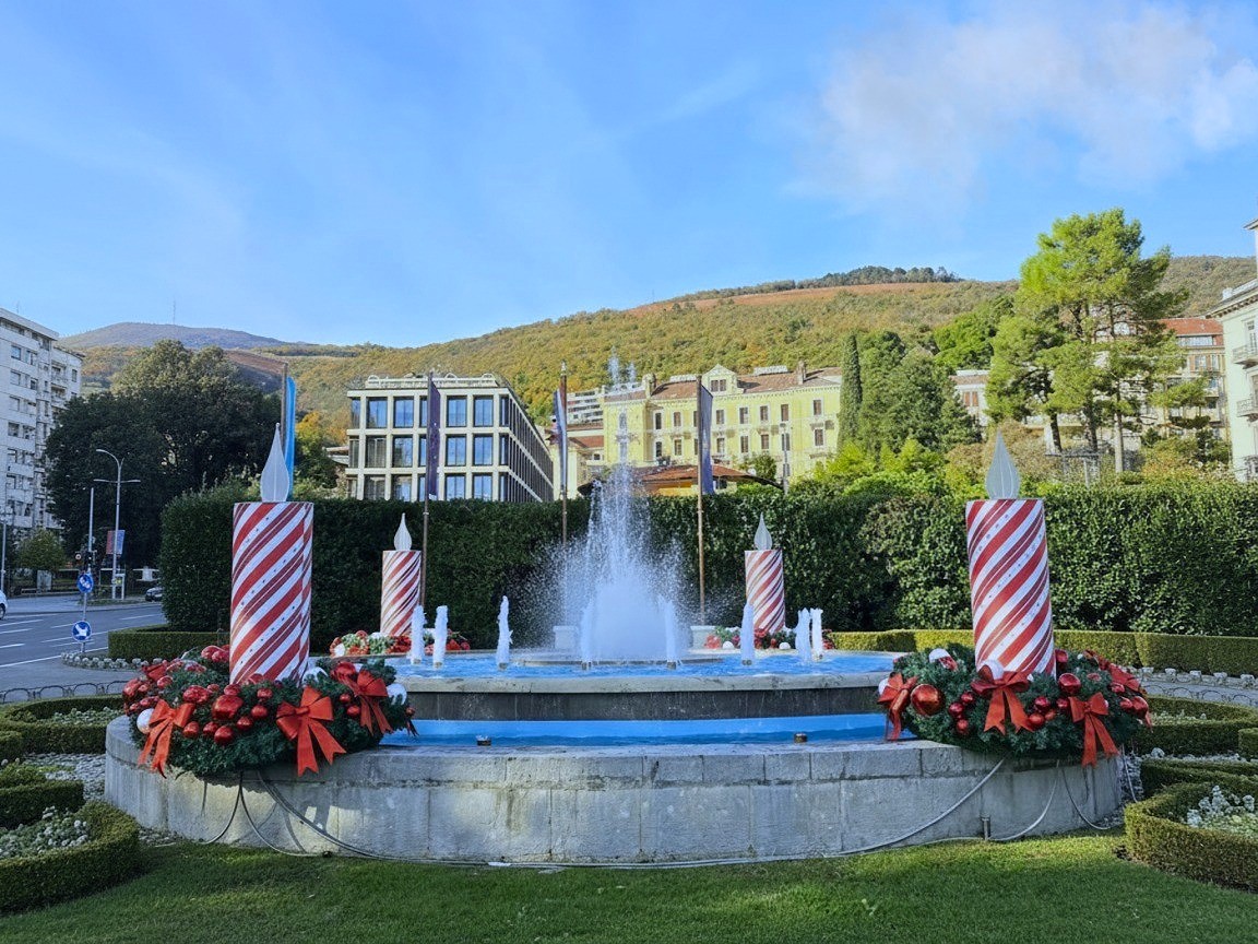 Adventski vijenac na Slatini u Opatiji